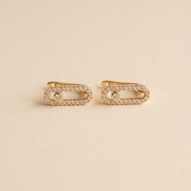 Boucles D'Oreilles Nova – Plaqué Or