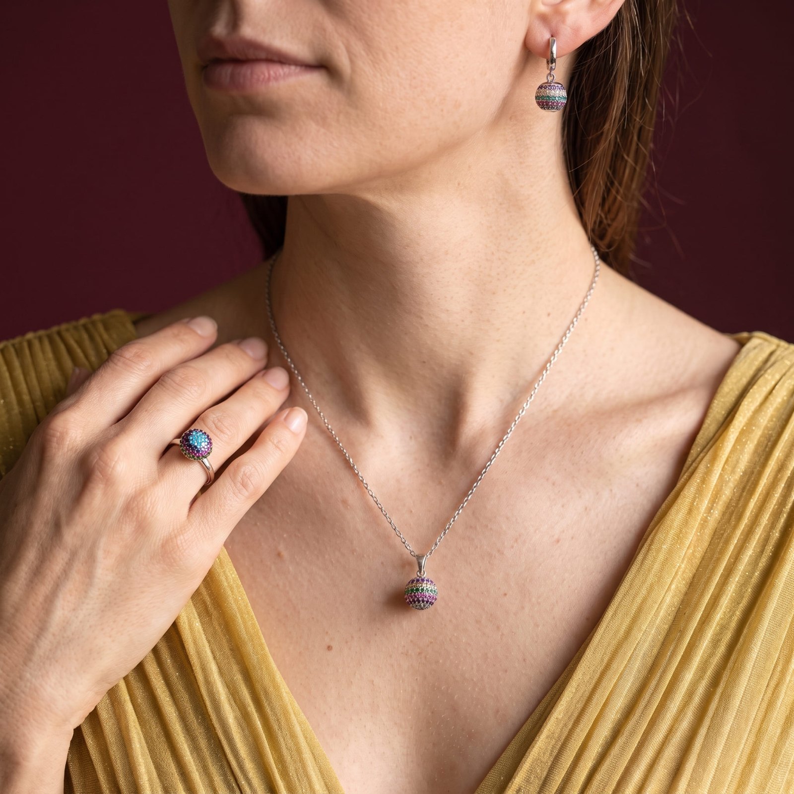 Parure Nova - Plaqué Or / Acier Inoxydable